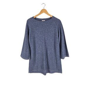 J. Jill Flare Sleeve Knit Blue Top XS